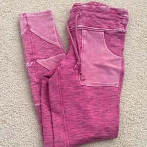Free People Pink yoga Pants